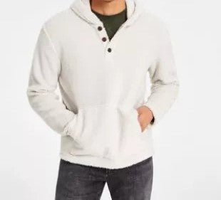 ARA CLOTHING ARTICLE #7709 Men's Knit Button-Up Hoodie with pockets