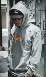 ARA CLOTHING ARTICLE #77020 - "Vibes" Logo Grey Pullover Hoodie with Cap Combo