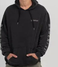 ARA CLOTHING ARTICLE #77019 Men's Oversized Graphic Sleeve Black pockets Hoodie