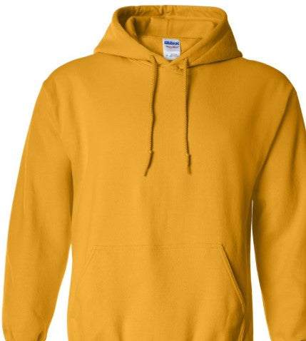 ARA CLOTHING ARTICLE #77032 Gildan Heavy Blend™ Hooded Sweatshirt (Gold/Safety Yellow)
