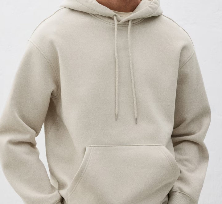 ARA CLOTHING ARTICLE #77031  Premium Oversized Cotton-Blend Hoodie in Beige