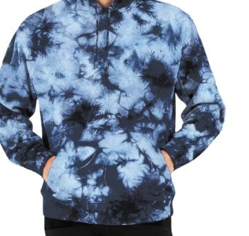 ARA CLOTHING ARTICLE #77037 Navy & Light Blue Cloud Wash Tie-Dye Pullover Hoodie