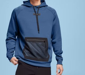 ARA CLOTHING ARTICLE #77040  Men's Tech-Knit Performance Hoodie with Zip Utility Pocket